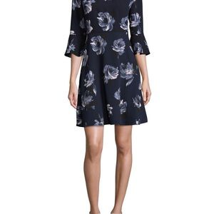 Kate spade night rose crepe dress